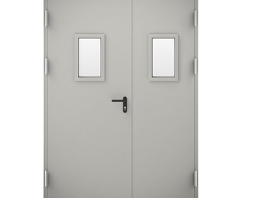 Дверь противопожарная двупольная с остеклением ( EI-60) от 8700 за кв/м
